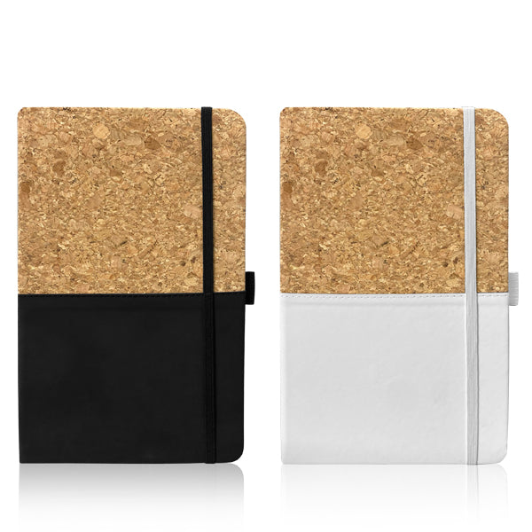 מחברת A5 כריכה קשיחה משולבת שעם טבעי