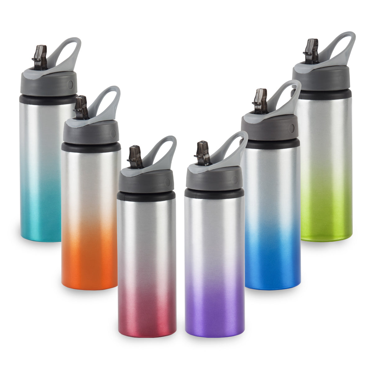 בקבוק שתיה אלומיניום גוונים 750 מ"ל