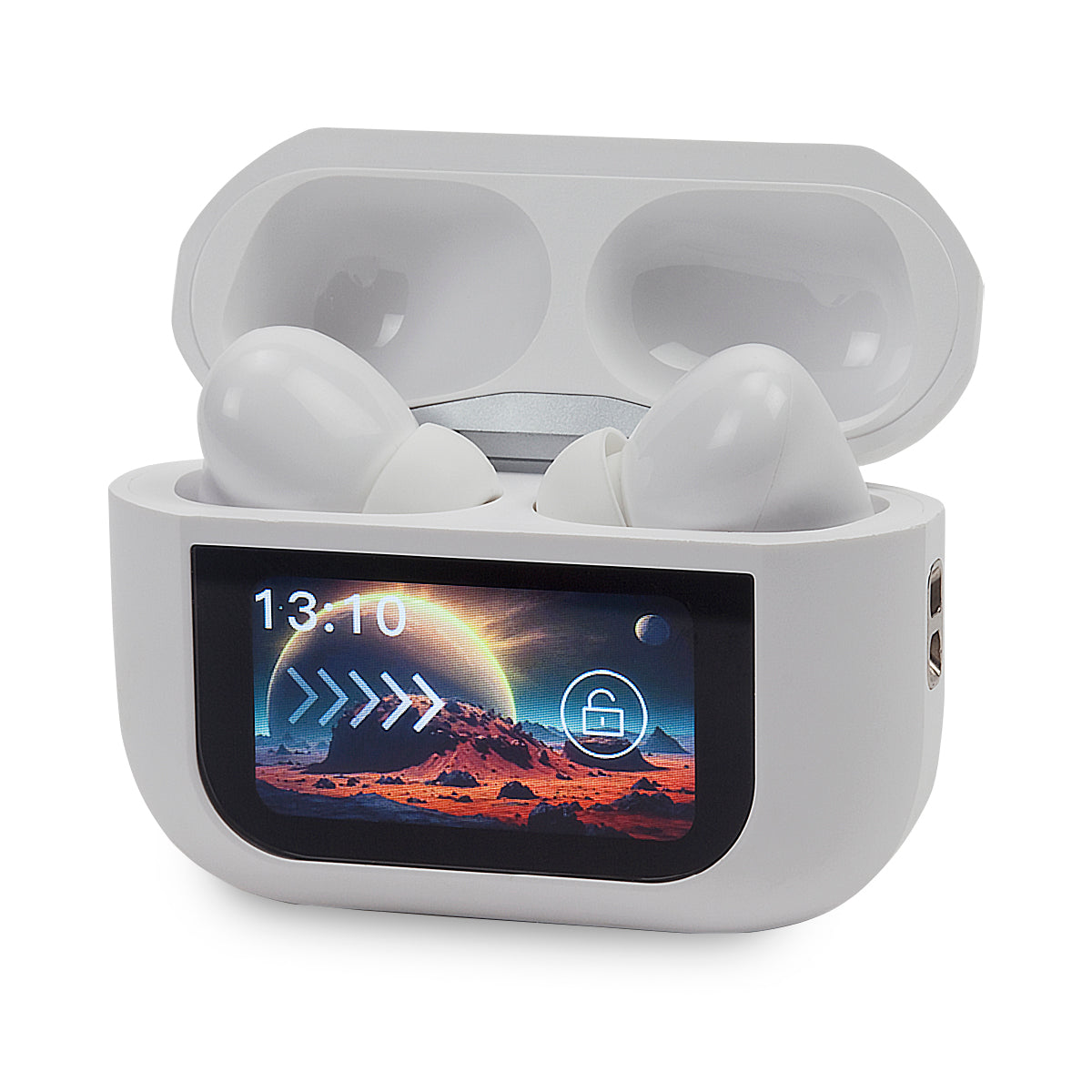 אוזניות TWS – עם מסך מגע צבעוני