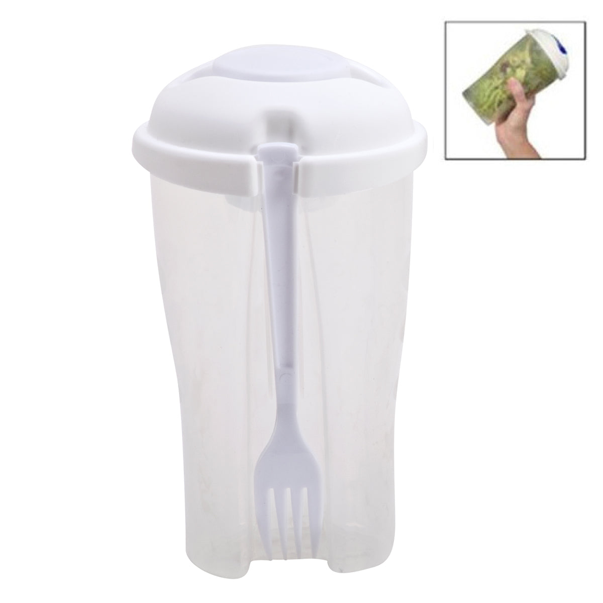 כוס ומזלג לסלט