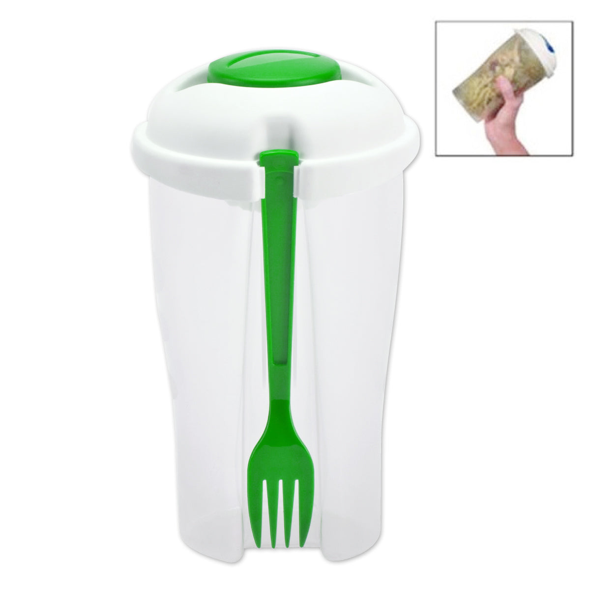 כוס ומזלג לסלט