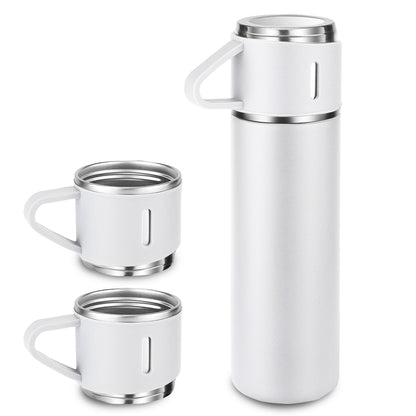 סט תרמוס 750 מ"ל ו-3 כוסות שתיה