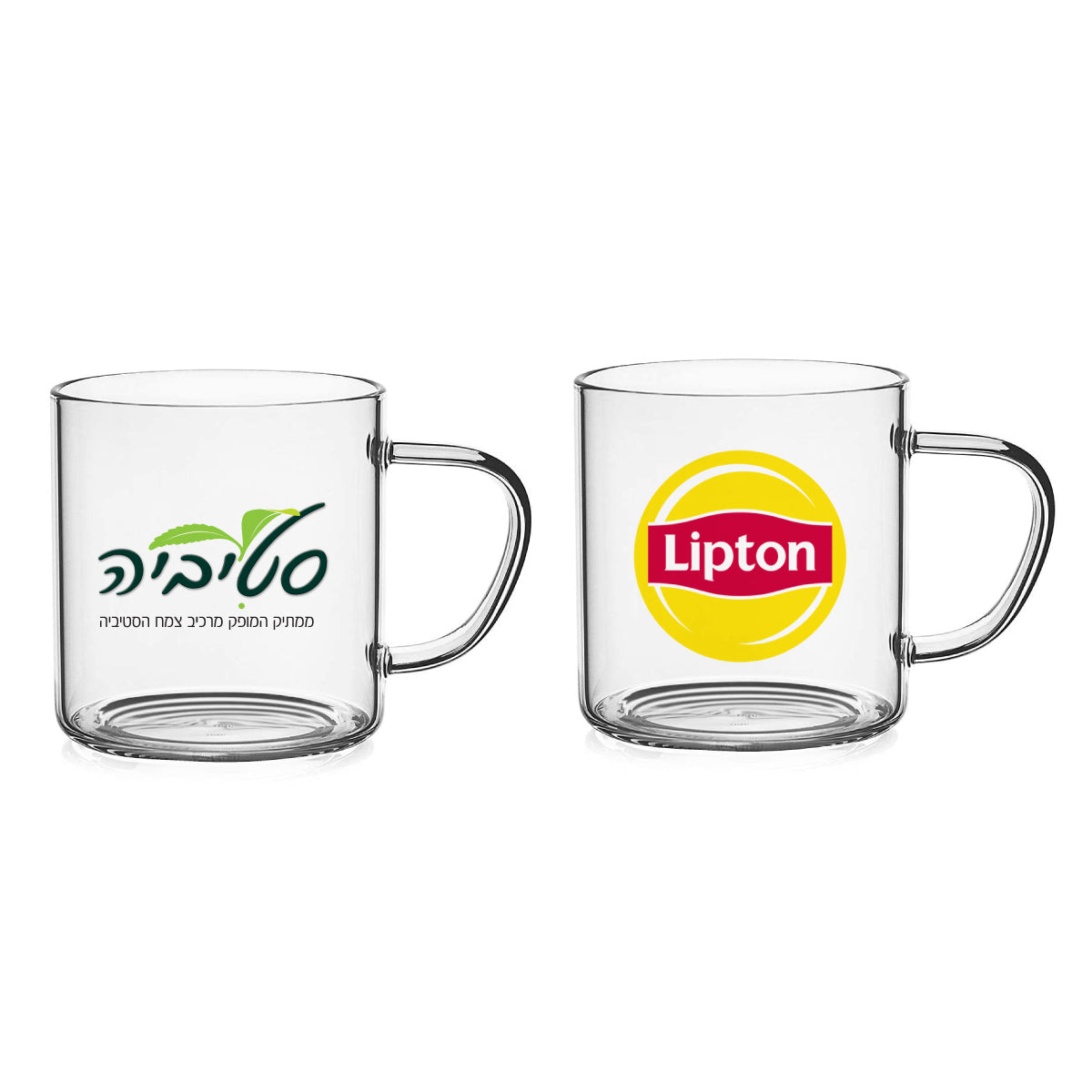 כוס זכוכית עם ידית