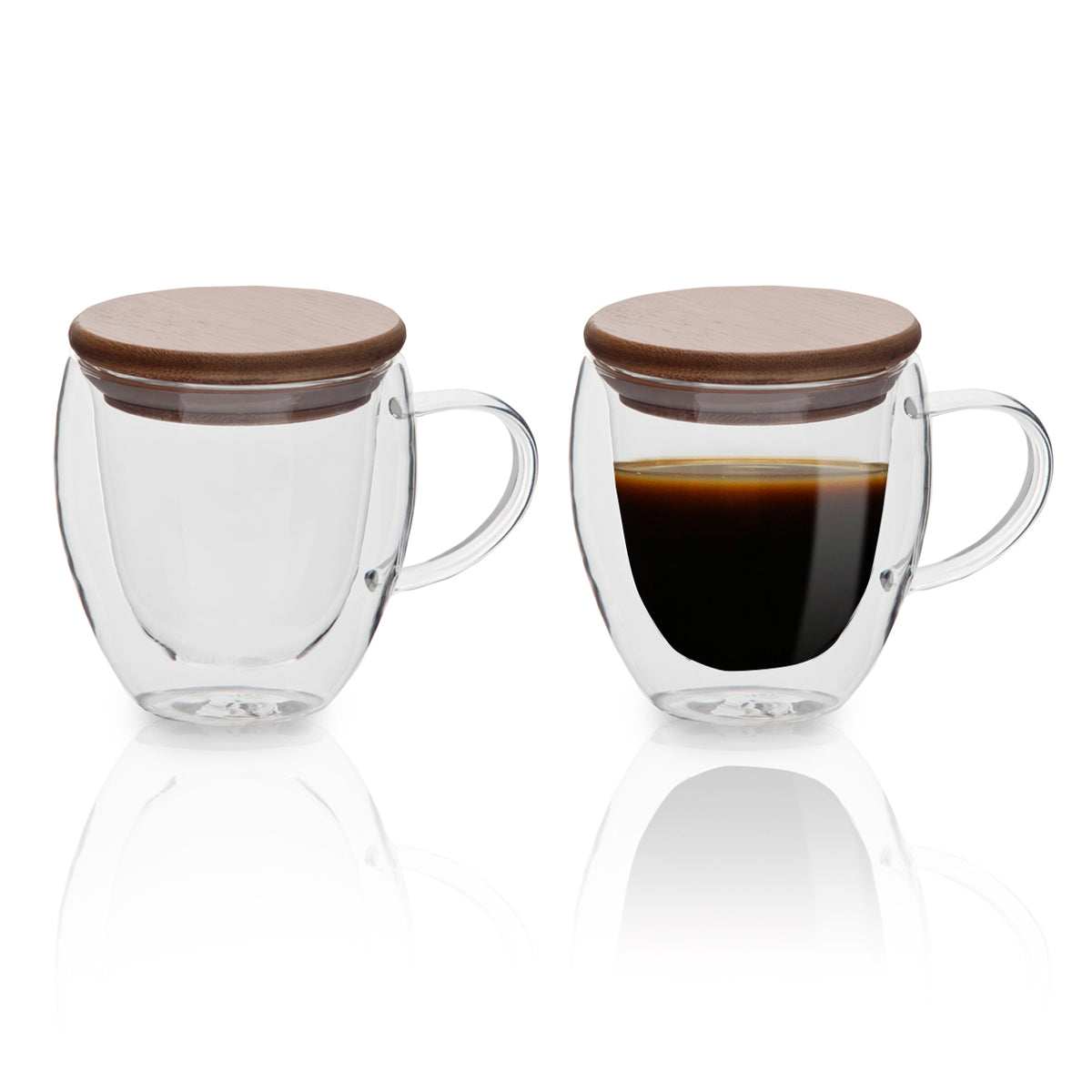 כוס זכוכית כפולה, 250 מ"ל