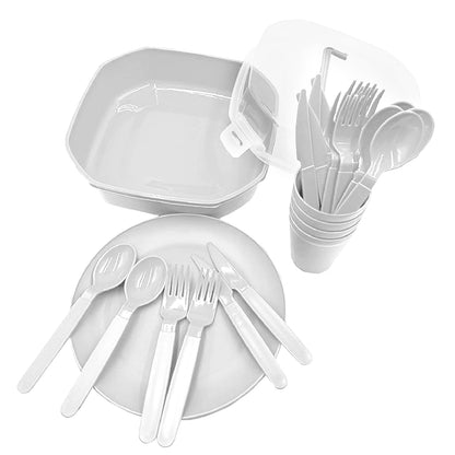 סט אוכל רב פעמי ל-6 סועדים