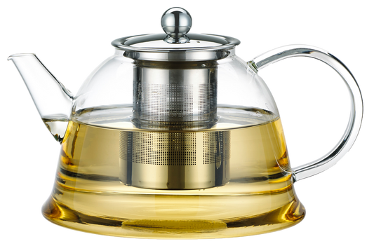 קנקן זכוכית מחוסמת עם מסננת לחליטה