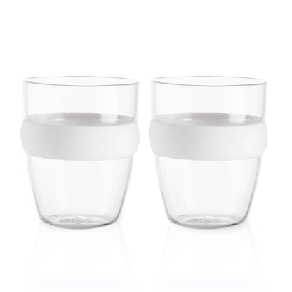 זוג כוסות זכוכית 150 מ"ל עם חבק