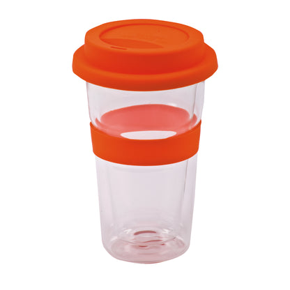 כוס שתיה מזכוכית דופן כפולה – 370 מ"ל