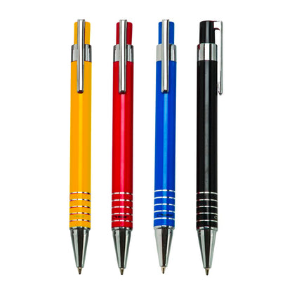 עט כדורי גוף מתכת, גוף צבעוני