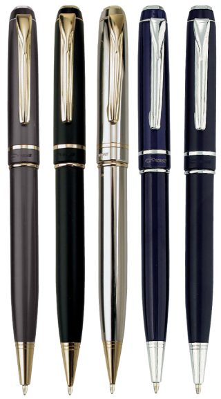 עט כדורי, גוף מתכת