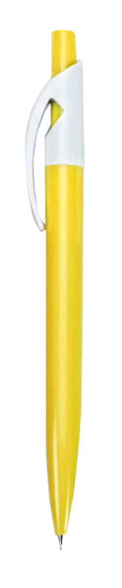 עט ג'ל, קליפס לבן, גוף פלסטיק צבעוני, 0.7 מ"מ