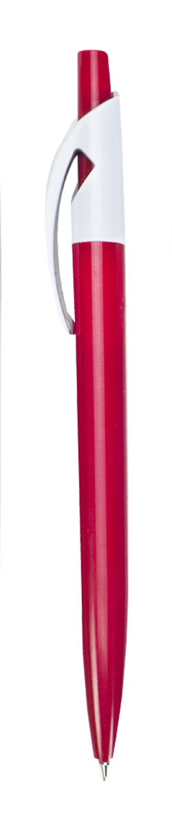 עט ג'ל, קליפס לבן, גוף פלסטיק צבעוני, 0.7 מ"מ