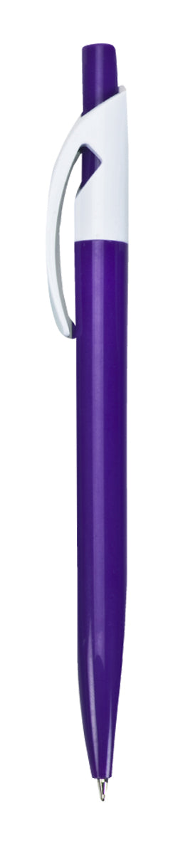 עט ג'ל, קליפס לבן, גוף פלסטיק צבעוני, 0.7 מ"מ