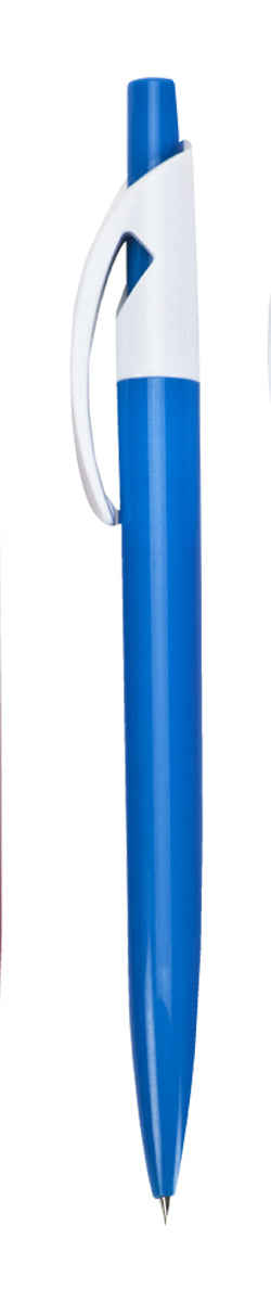 עט ג'ל, קליפס לבן, גוף פלסטיק צבעוני, 0.7 מ"מ