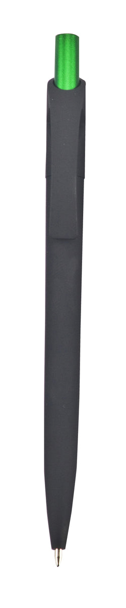 עט ג'ל, גוף פלסטיק, גימור גומי, לחצן מטלי צבעוני