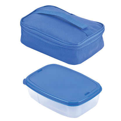 צידנית עם קופסת אוכל וסכו"ם