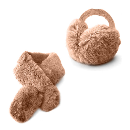 סט צעיף ומחמם אוזניים