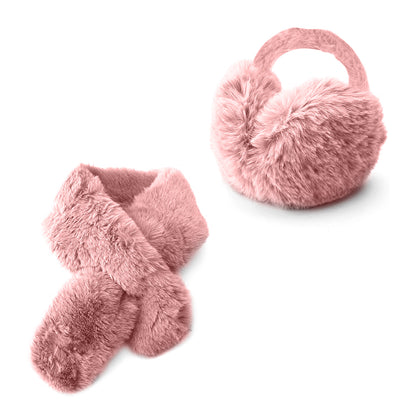 סט צעיף ומחמם אוזניים