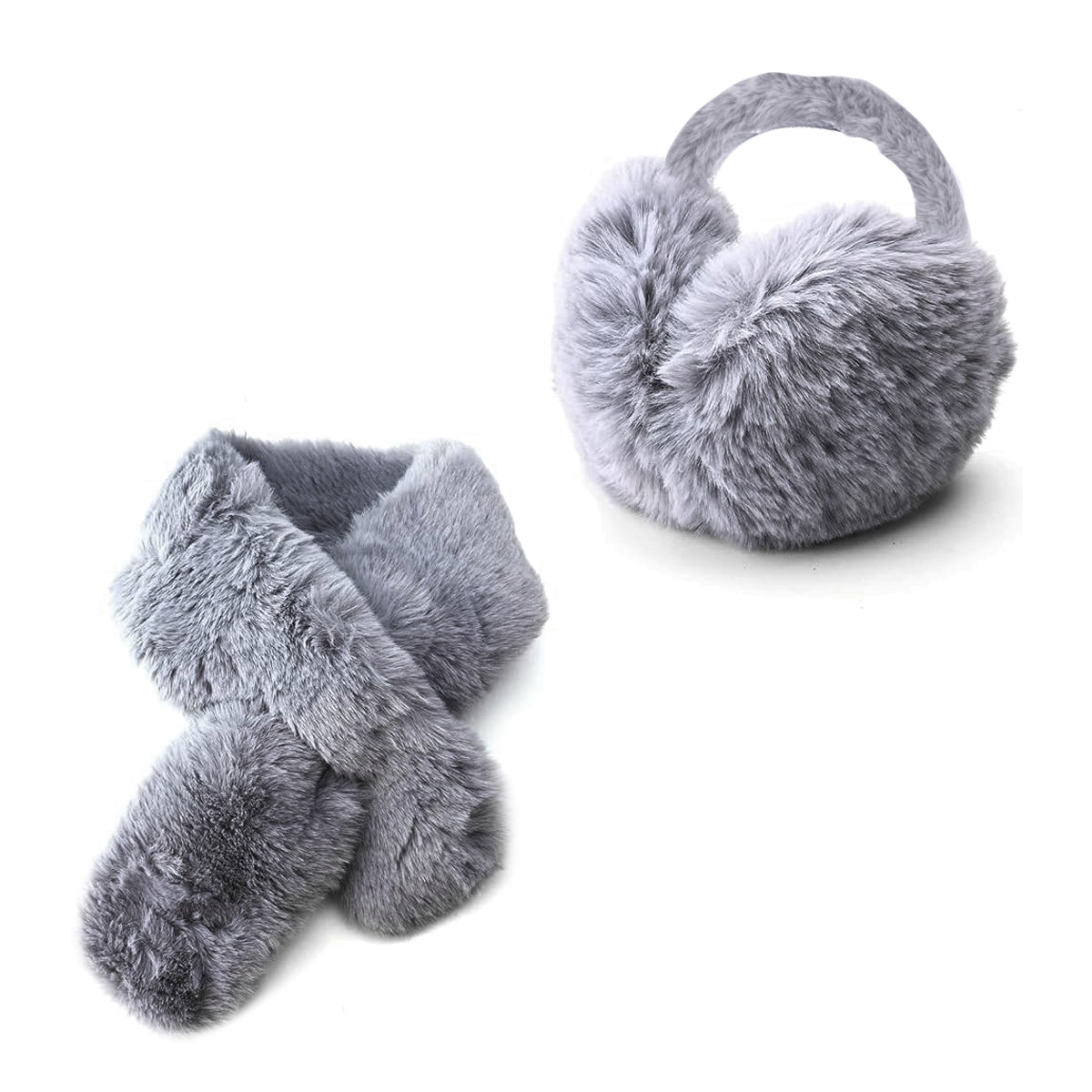 סט צעיף ומחמם אוזניים