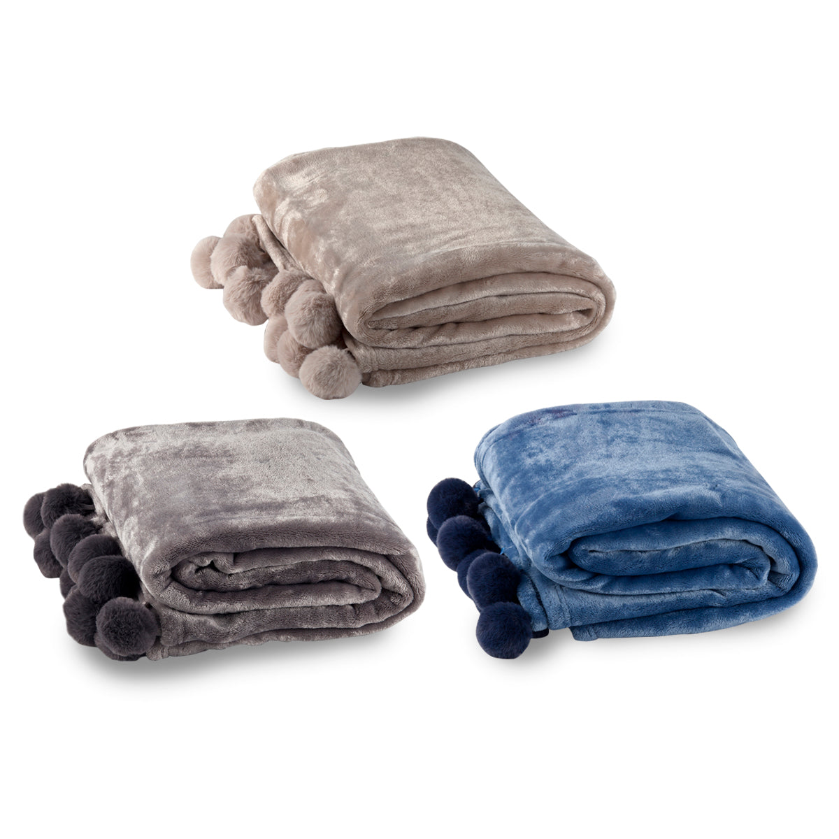 שמיכת פומפון