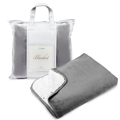 שמיכת פינוק נסגרת לשכמייה, דו צדדית