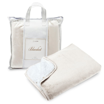 שמיכת פינוק נסגרת לשכמייה, דו צדדית