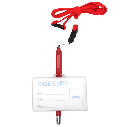 עט כדורי עם תופסן לתג