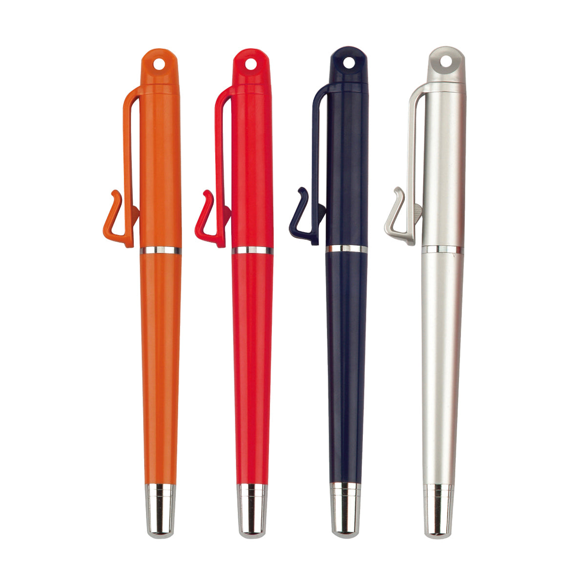 עט כדורי עם תופסן לתג