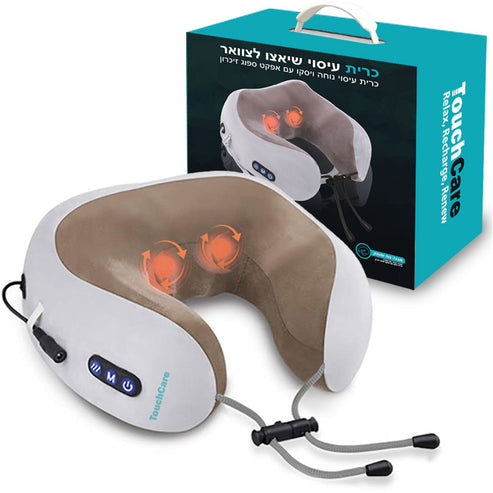 כרית עיסוי שיאצו לצוואר TouchCare TC-606